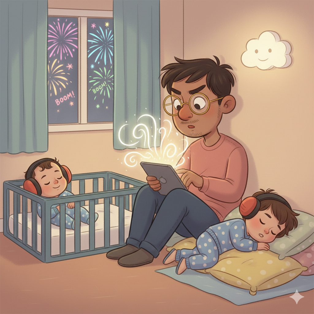 baby peuter vuurwerk